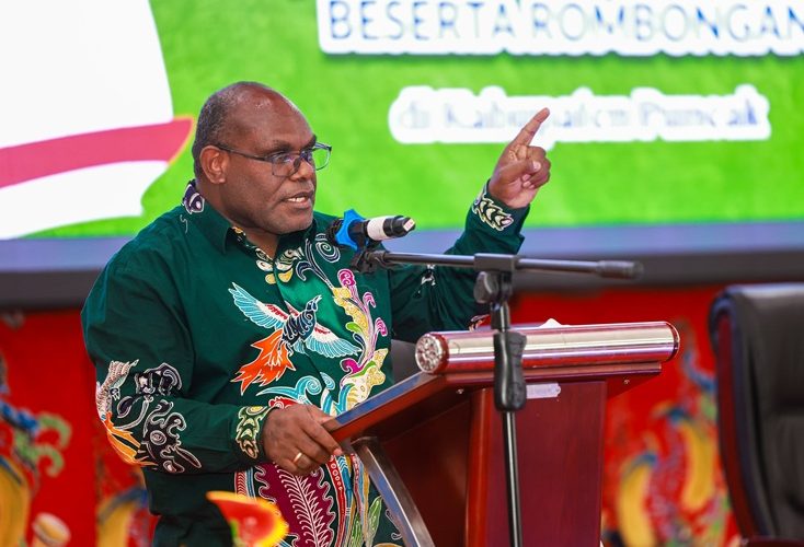 Gubernur Papua Tengah Dukung Pembangunan Infrastruktur di Kabupaten Puncak