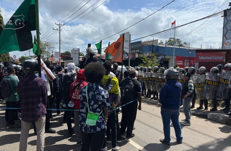 Polres Merauke Terjunkan 247 Personel Amankan Unras Terkait Gangguan Internet