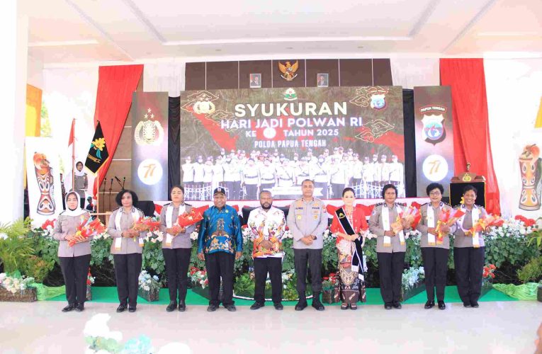 Polda Papua Tengah Gelar Syukuran HUT Polwan ke-77 dan Doa Bersama Peringatan Maulid Nabi Muhammad SAW