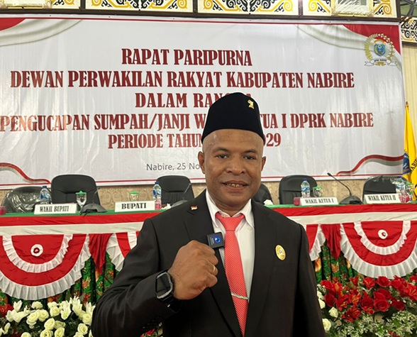 Wakil Ketua I DPRK Nabire Resmi Dilantik, Momentum Baru Perkuat Sinergi Pemerintah dan Legislatif